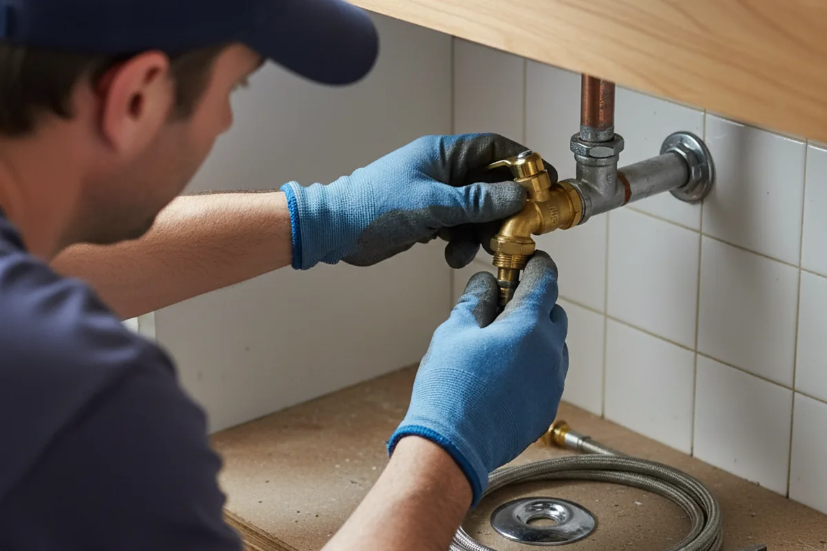 Shutoff valve and fitting work during Repiping in Hickory
